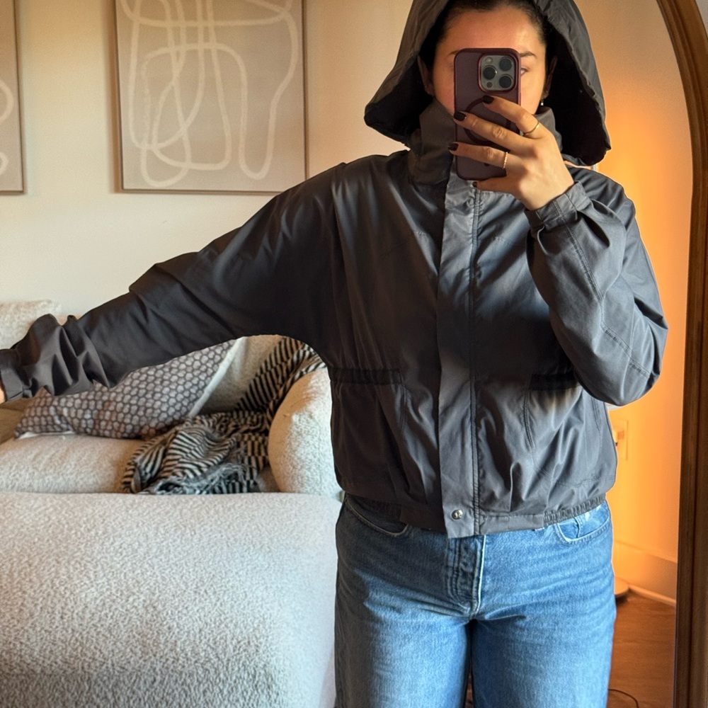 Gray Hooded Jacket